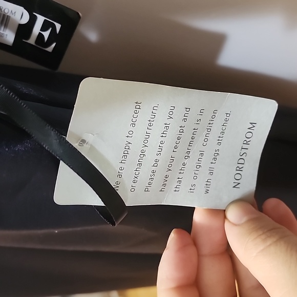 XSCAPE charmeuse halter sheath gown with lace-up back - Picture 6 of 8